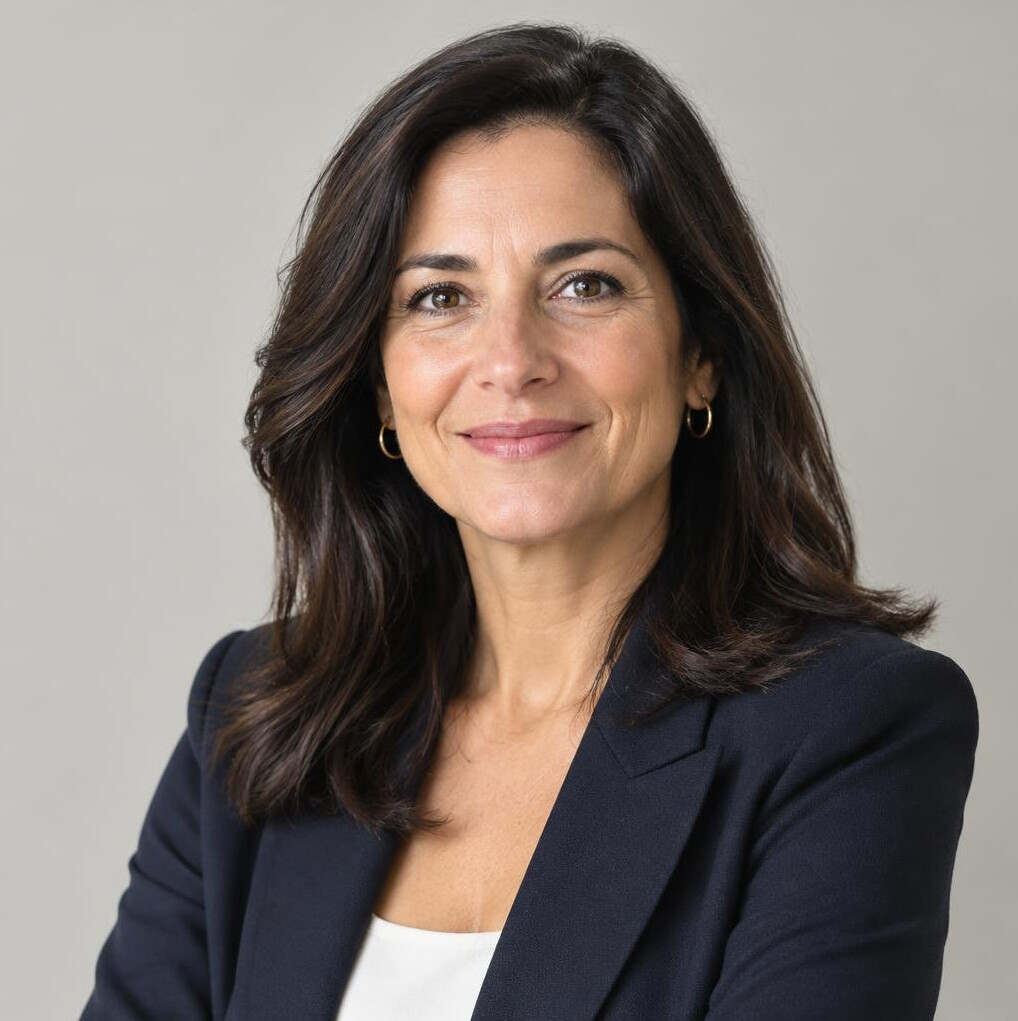 Portrait of a professional woman editor smiling